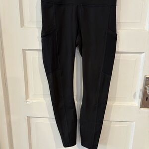 Black High-Waisted Leggings by Fabletics size small petite